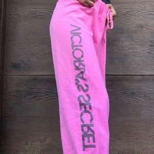VS Hot Pink Sweatpants